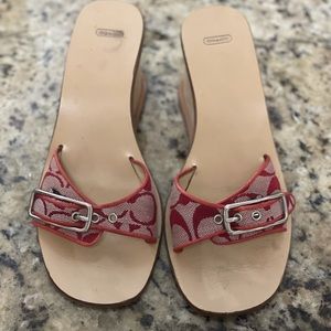 Vintage style coach wedges